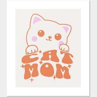 Cat Mom Posters and Art